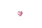 Preview: Facets as hearts in purple as plastic